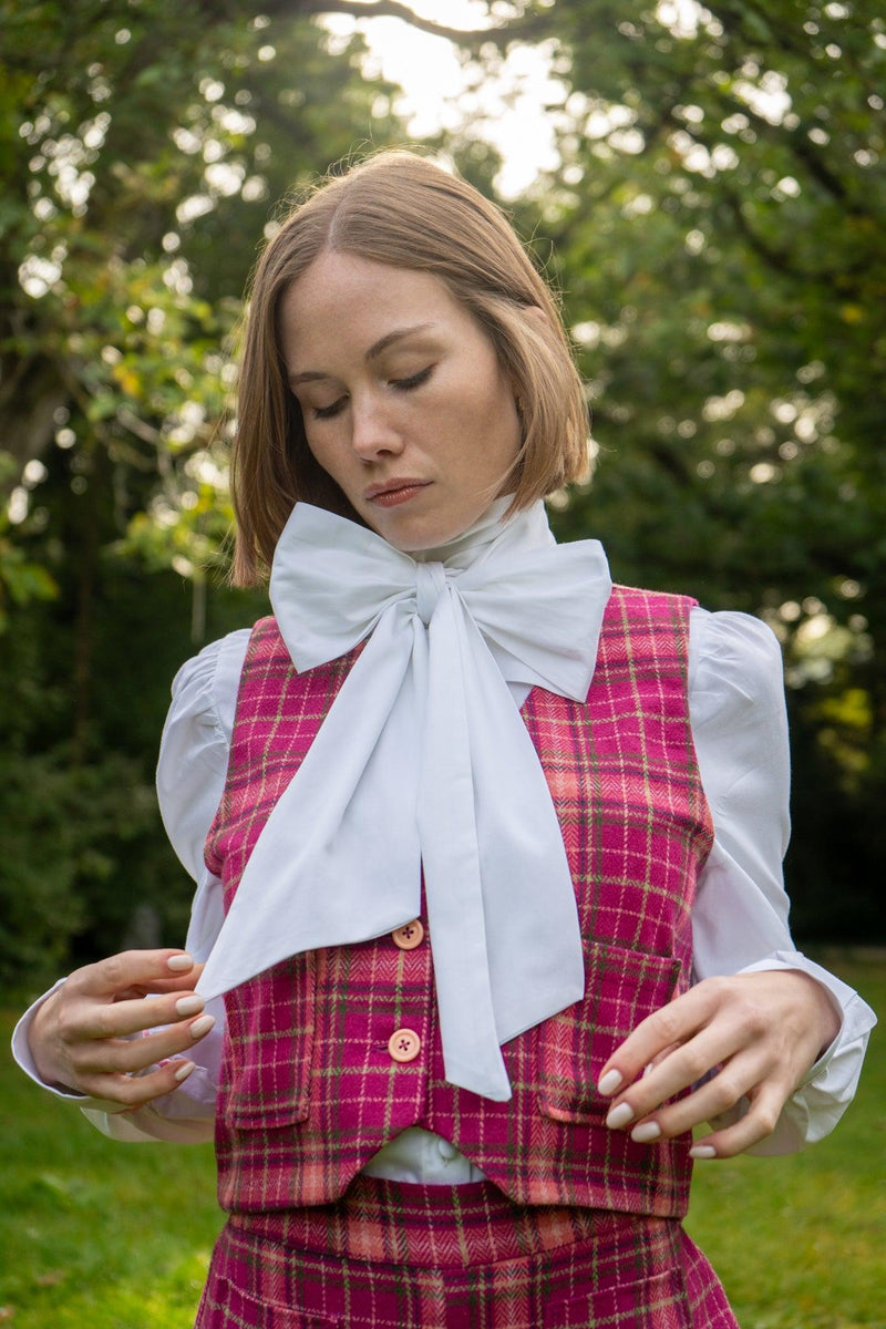 Gingham vest sale