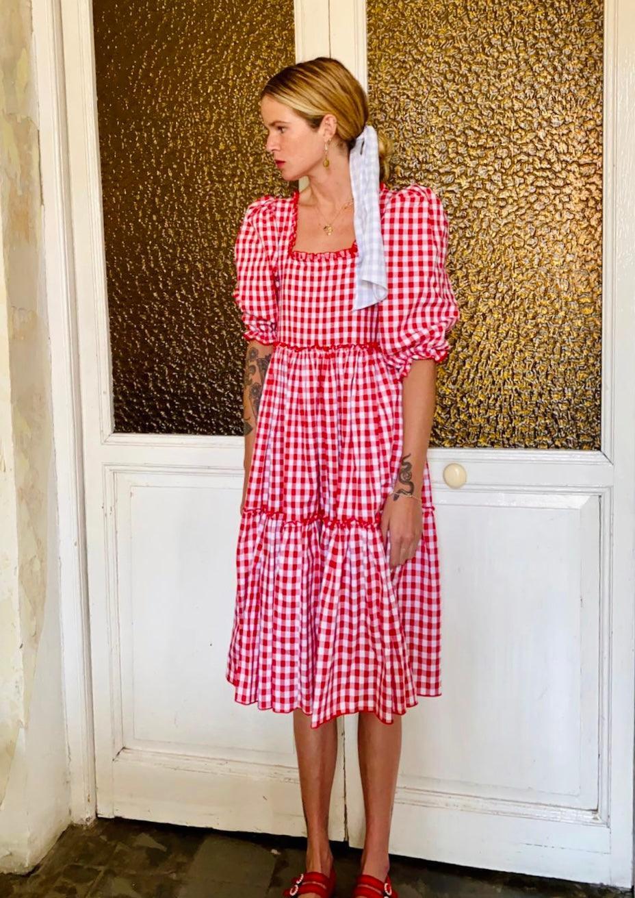 Gingham Palace Raphaelle dress - red gingham Gingham Palace Raphaelle dress - red gingham