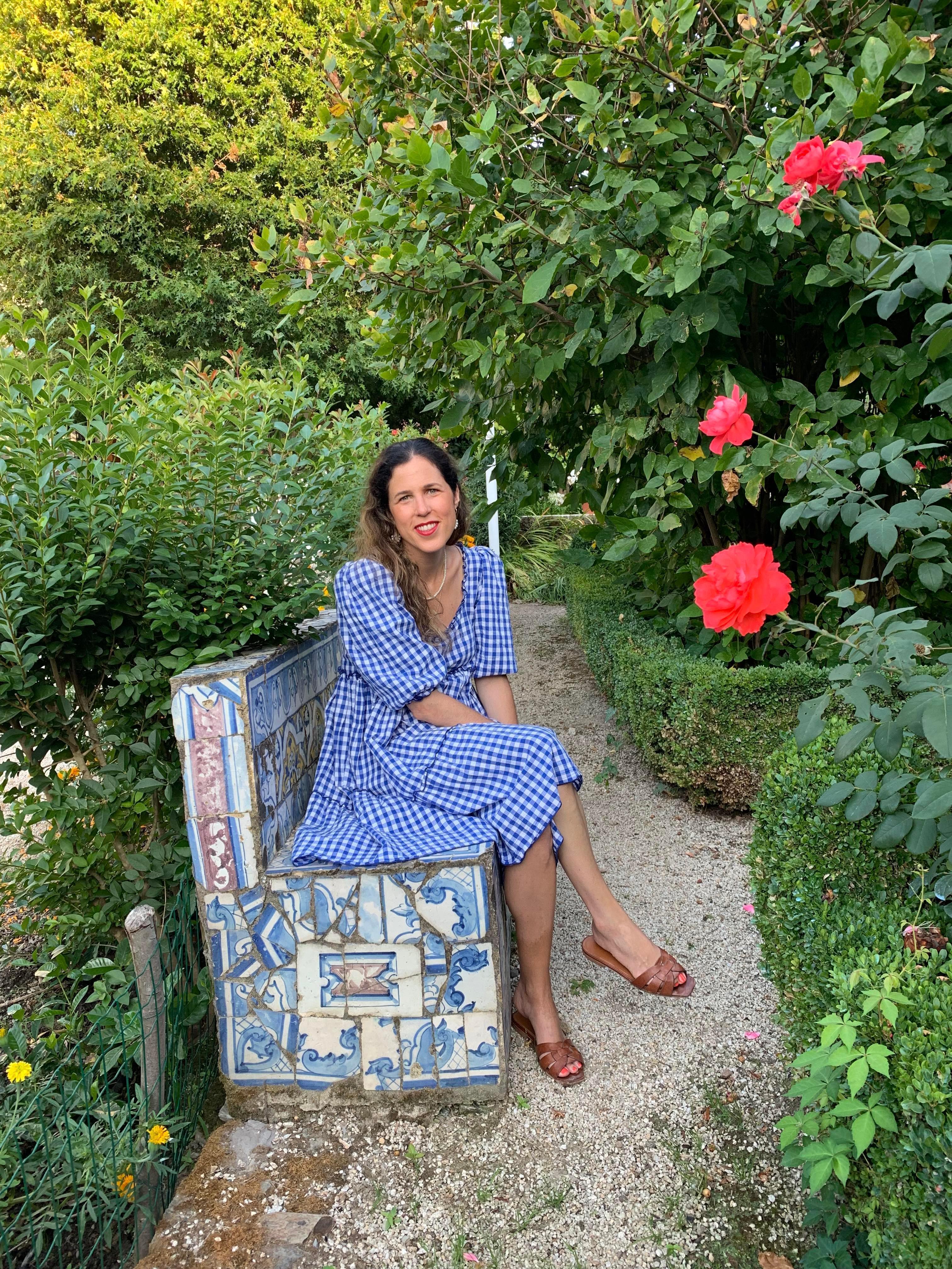 Gingham Palace Raphaelle dress - royal blue gingham Gingham Palace Raphaelle dress - royal blue gingham