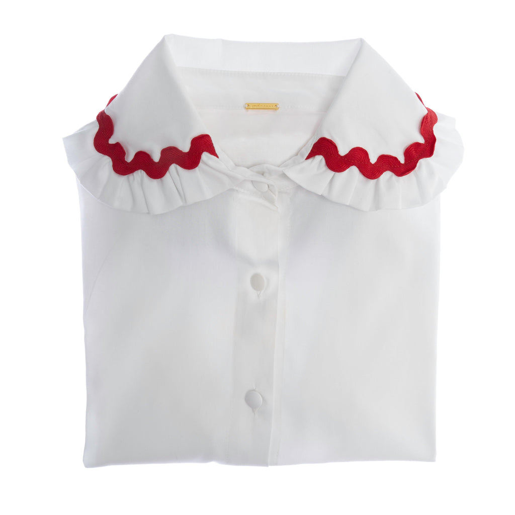 Tulip Alice Womens Shirt in White Etching