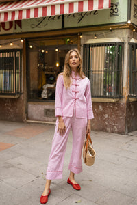 Dandan PJ set - pink stripes