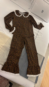 Skye (in & out) PJ set - leopard print