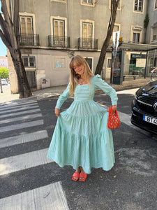 GP x HORTENSE STUDIO Rose de Jour dress- green stripes