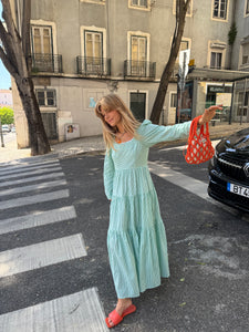 GP x HORTENSE STUDIO Rose de Jour dress- green stripes