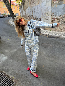 GP x HORTENSE STUDIO Chloe PJ set - blue toile de jouy