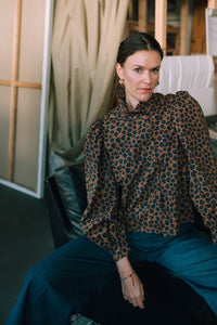 Isabella shirt - leopard print