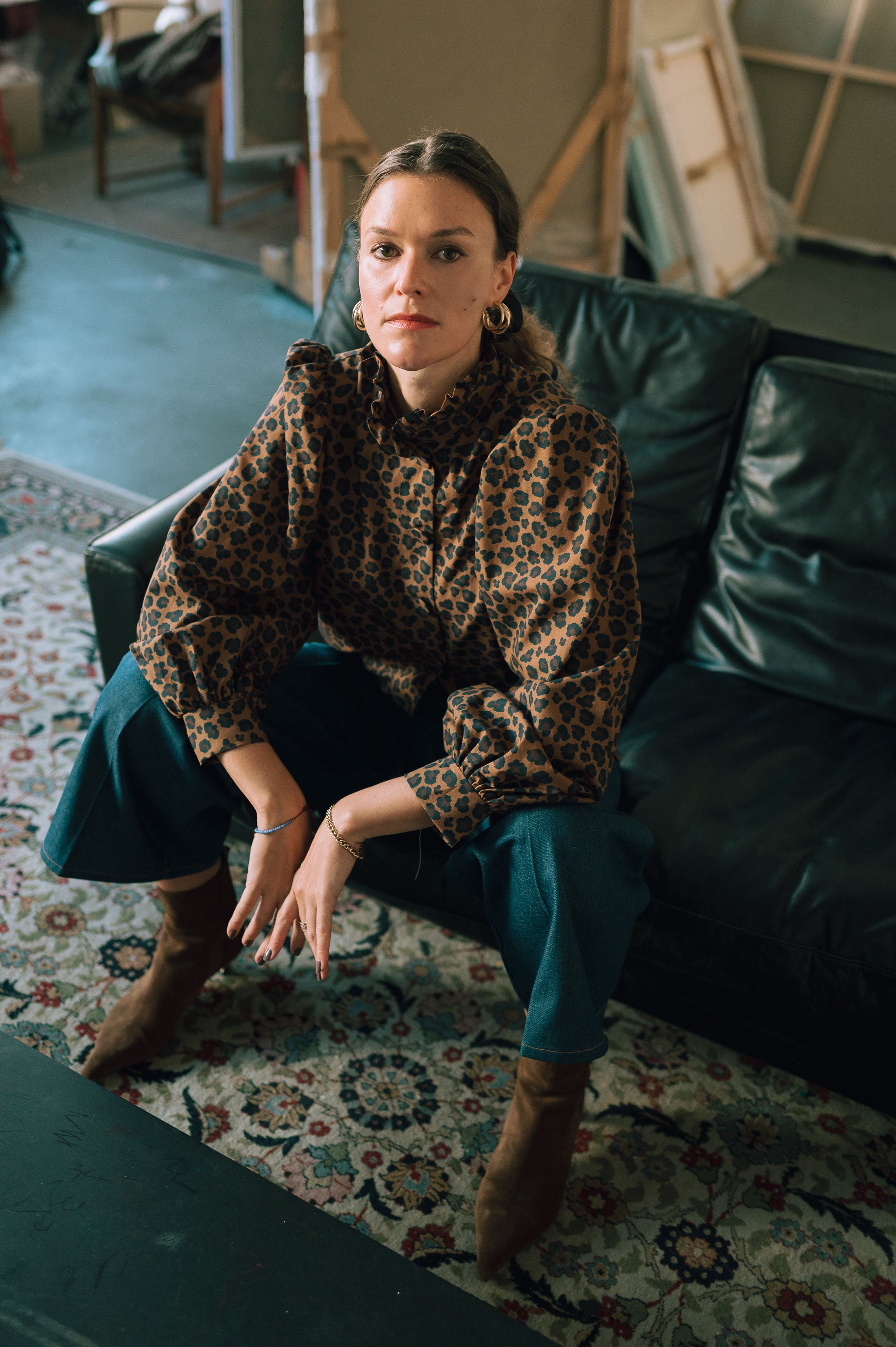 Isabella shirt - leopard print