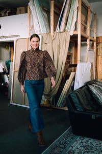 Isabella shirt - leopard print