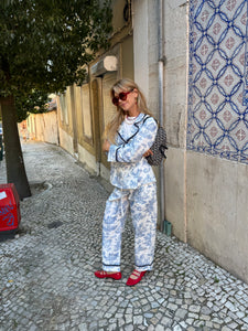 GP x HORTENSE STUDIO Chloe PJ set - blue toile de jouy
