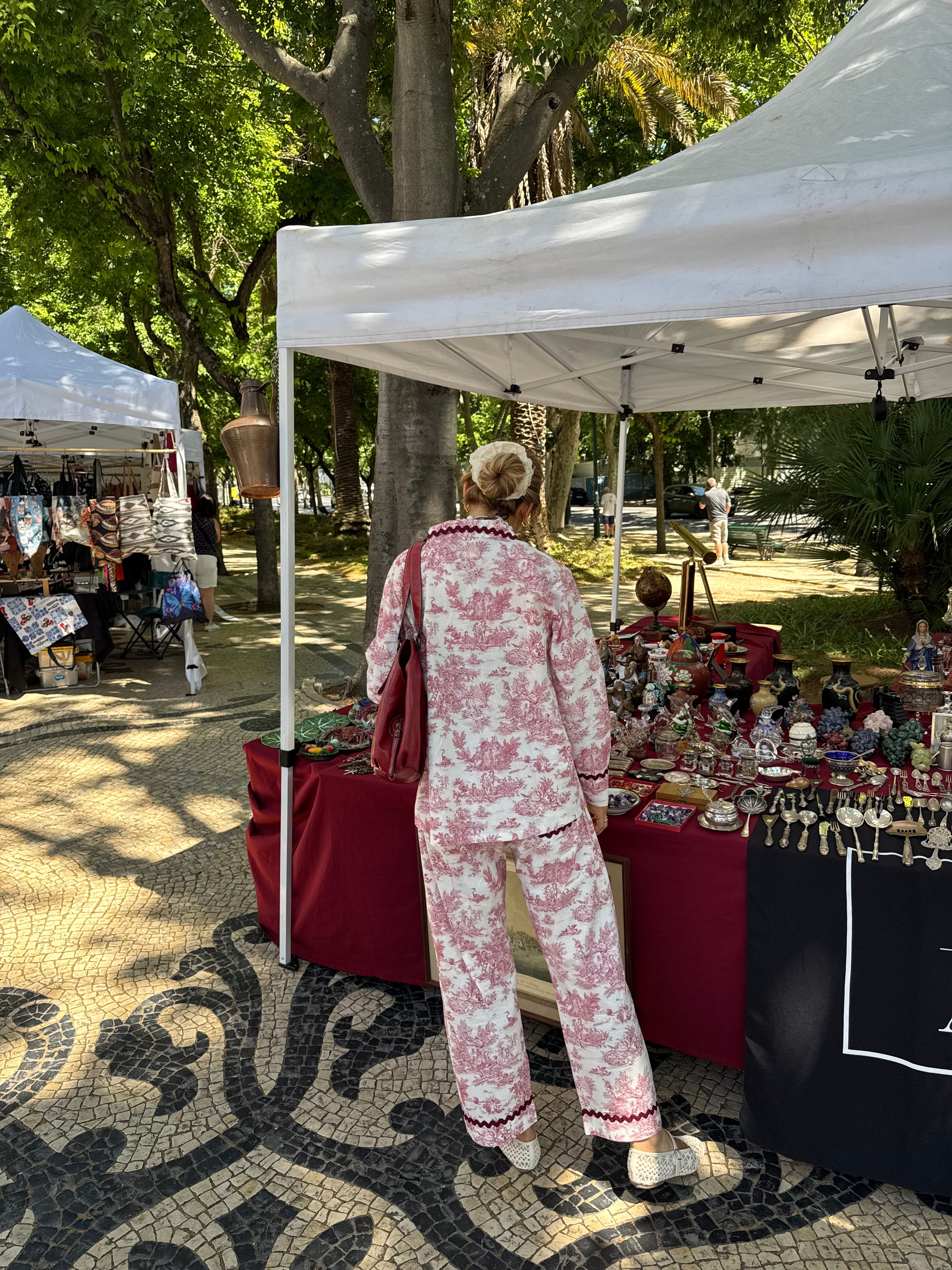 GP x HORTENSE STUDIO Chloe PJ set - burgundy toile de jouy