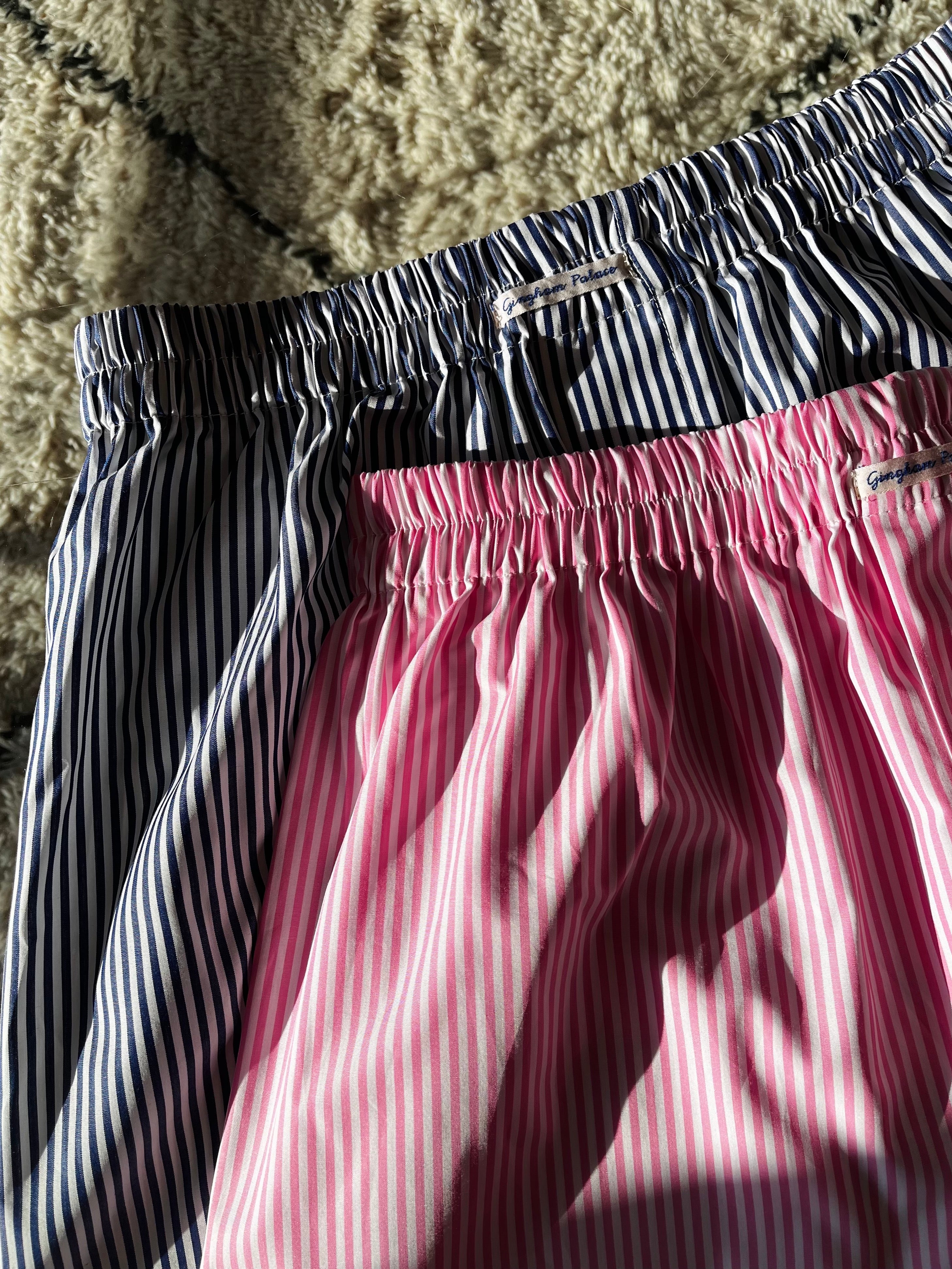 She & Him Unisex boxers - pink stripes