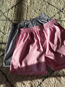 She & Him Unisex boxers - pink stripes