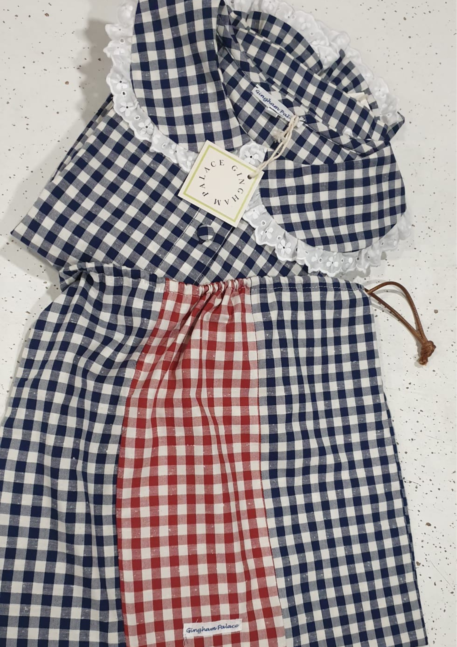 Skye (in & out) PJ set - red gingham
