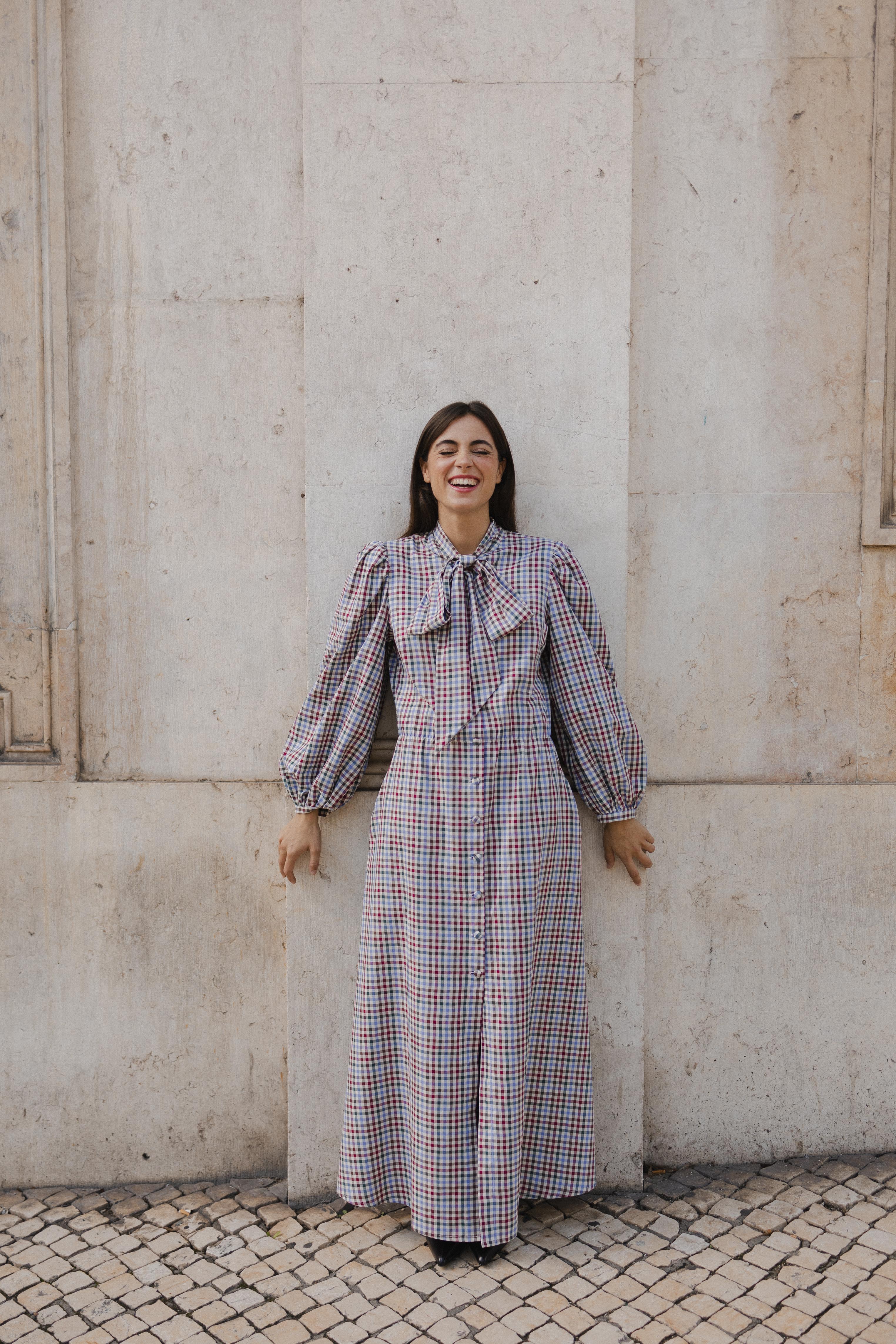 Rose dress - Autumn checks