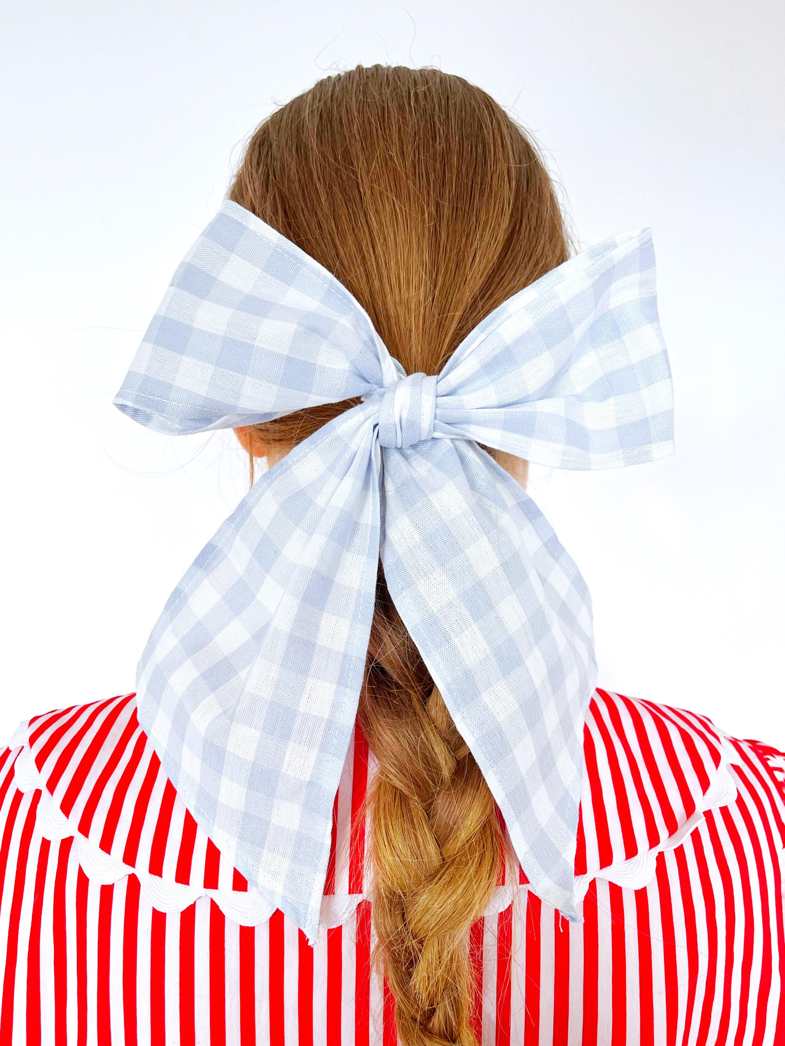 Daisy maxi ponytail bow - various colours - Gingham Palace