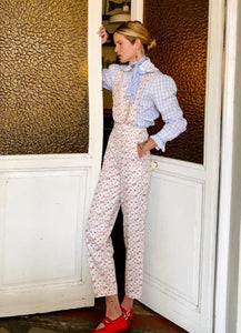 Dodo overalls - floral twill - Gingham Palace