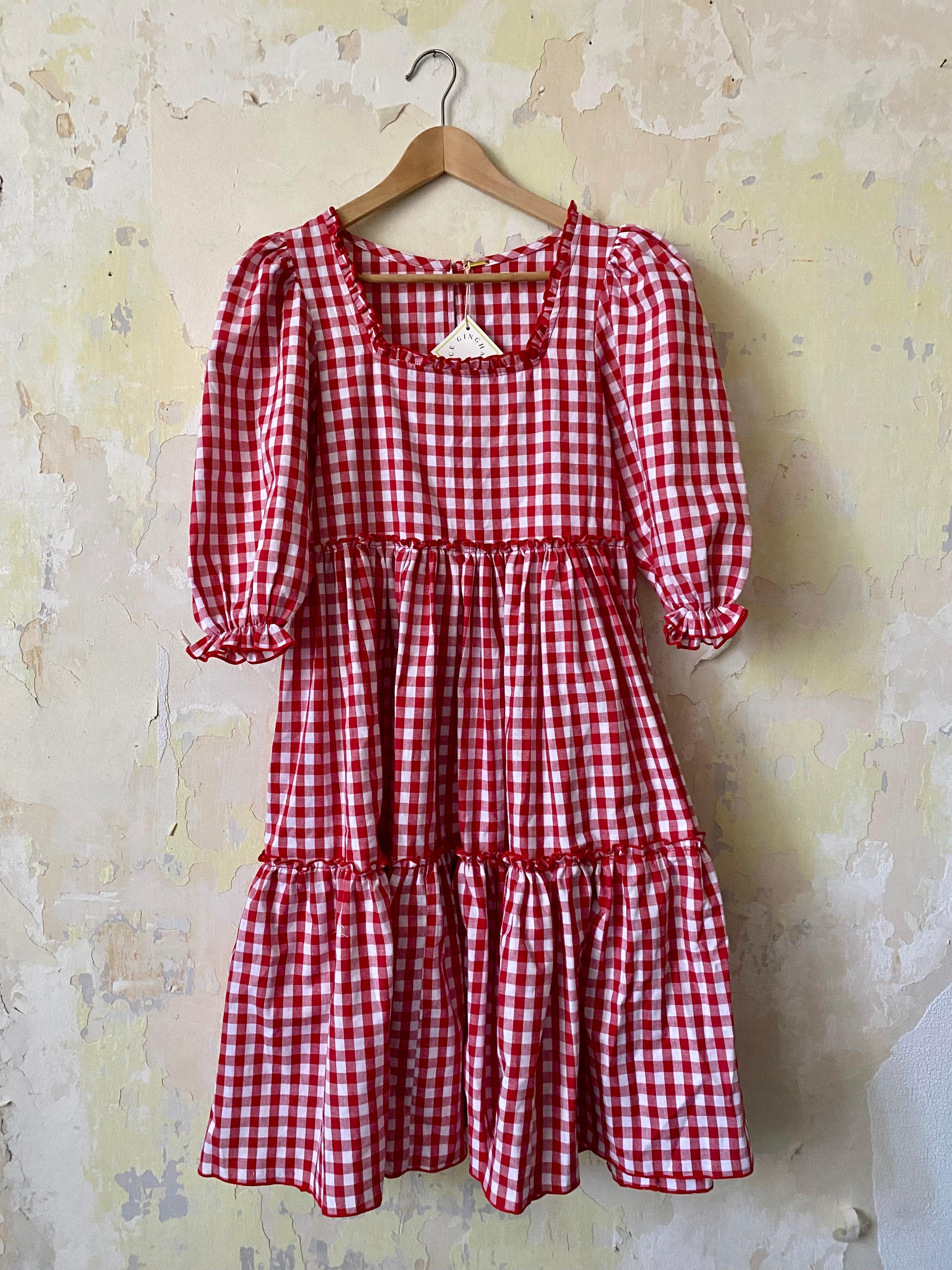 Raphaelle dress - red gingham - Gingham Palace