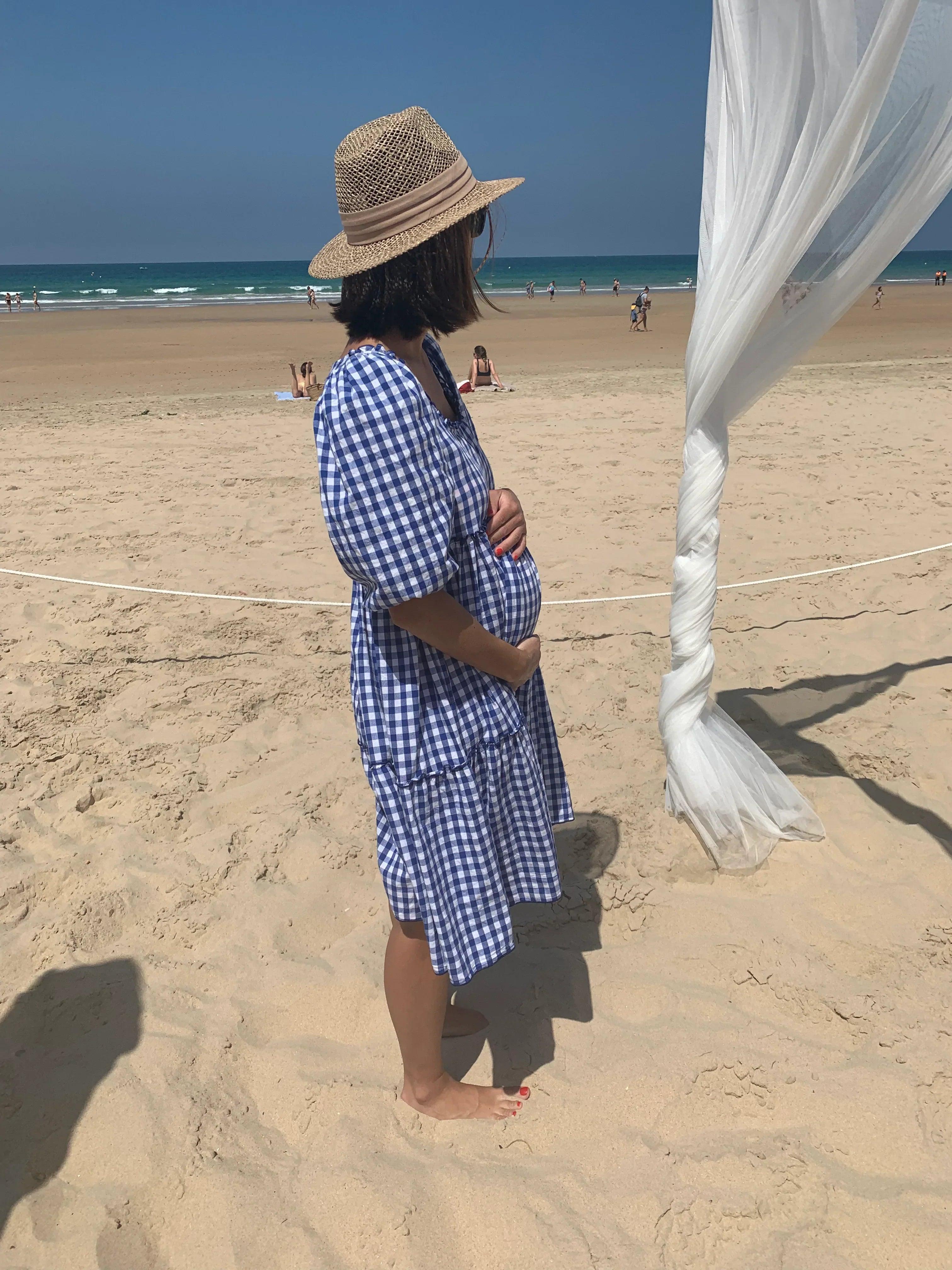 Gingham Palace Raphaelle dress - royal blue gingham Gingham Palace Raphaelle dress - royal blue gingham