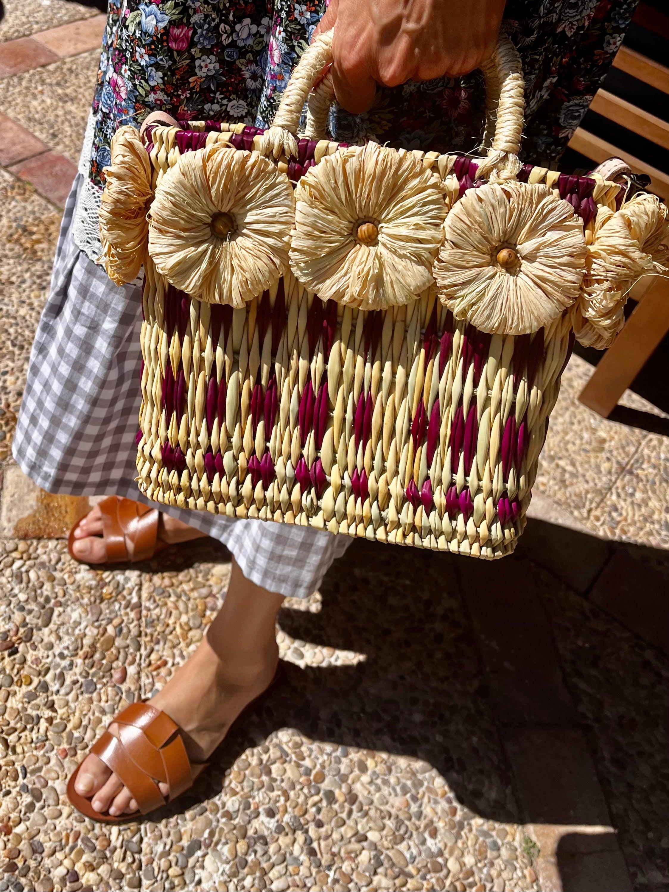 Stripes & Flowers crossbody bag - Gingham Palace